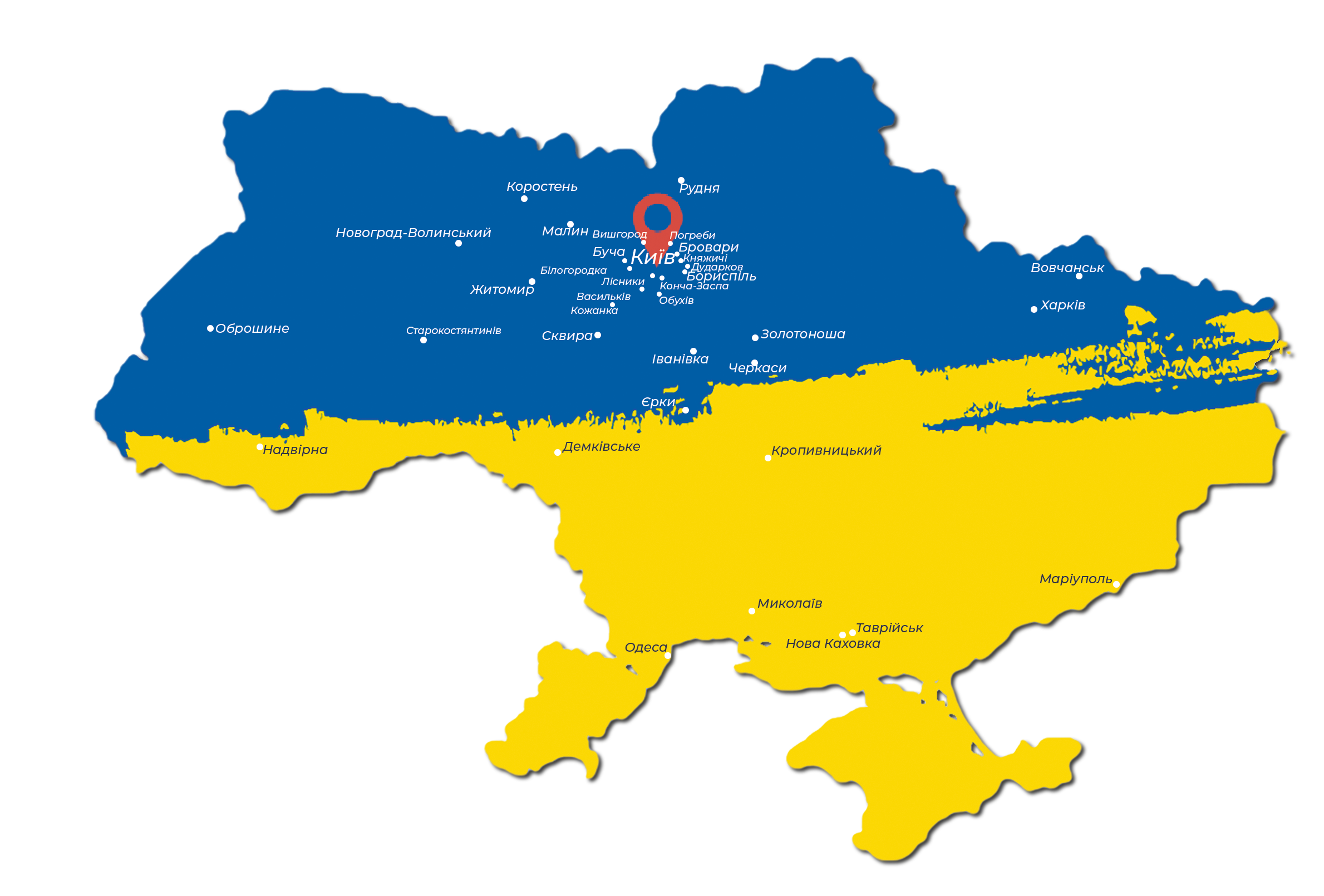 географія об’єктів Пульсар Констракшн